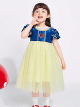 Balabala Baby Dress, Girls' Princess Dress, Children's Dress, Summer Fashion, Sweet Mesh Color Block